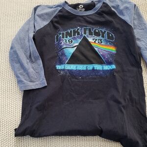 Liquid Blue  Pink Floyd Long Sleeve Shirt - Black and Blue